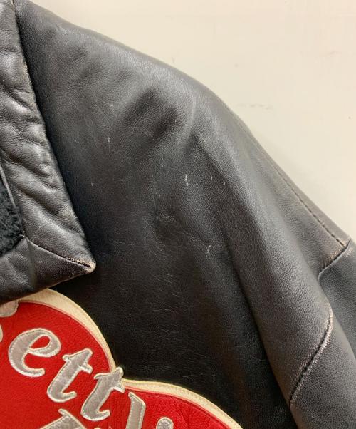 BETTY BOOP（ベティー・ブープ）BETTY BOOP (ベティー・ブープ) レザーコート ブラック サイズ:不明の古着・服飾アイテム