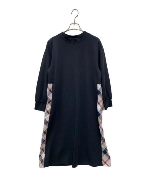 BLUE LABEL CRESTBRIDGE（ブルーレーベルクレストブリッジ）BLUE LABEL CRESTBRIDGE (ブルーレーベルクレストブリッジ) ワンピース ブラック サイズ:38の古着・服飾アイテム
