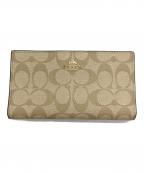 COACHコーチ）の古着「長財布」｜ベージュ
