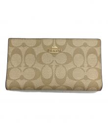 COACH（コーチ）の古着「長財布」｜ベージュ