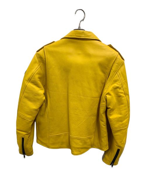 POLO JEANS CO.（ポロジーンズカンパニー）POLO JEANS CO. (ポロジーンズカンパニー) レザージャケット イエロー サイズ:Sの古着・服飾アイテム