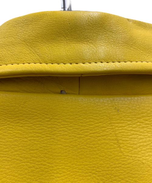 POLO JEANS CO.（ポロジーンズカンパニー）POLO JEANS CO. (ポロジーンズカンパニー) レザージャケット イエロー サイズ:Sの古着・服飾アイテム