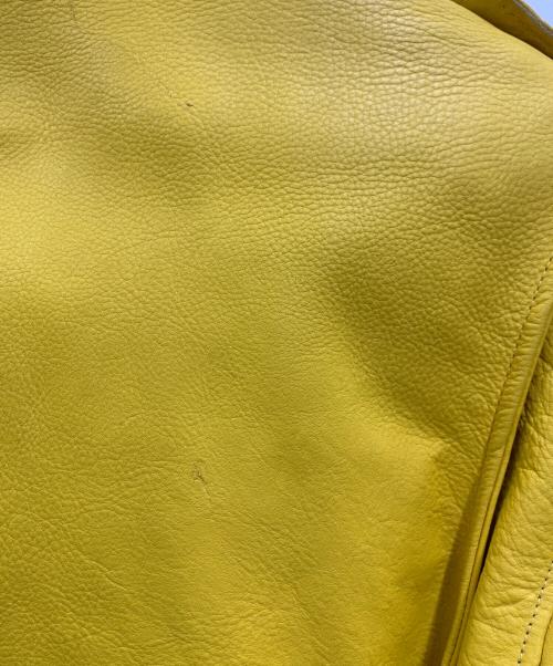 POLO JEANS CO.（ポロジーンズカンパニー）POLO JEANS CO. (ポロジーンズカンパニー) レザージャケット イエロー サイズ:Sの古着・服飾アイテム