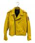 POLO JEANS CO.（ポロジーンズカンパニー）の古着「レザージャケット」｜イエロー