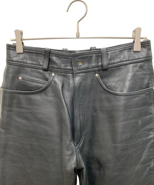 HARLEY-DAVIDSON（ハーレーダビッドソン）HARLEY-DAVIDSON (ハーレーダビッドソン) レザーパンツ ブラック サイズ:30の古着・服飾アイテム