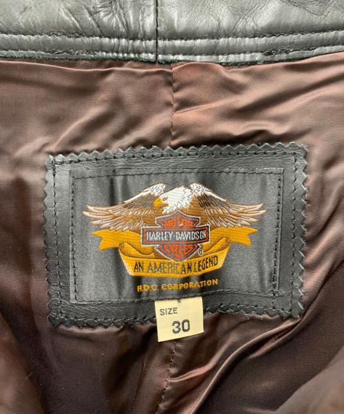 HARLEY-DAVIDSON（ハーレーダビッドソン）HARLEY-DAVIDSON (ハーレーダビッドソン) レザーパンツ ブラック サイズ:30の古着・服飾アイテム