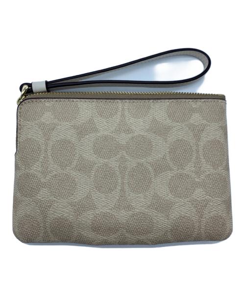 COACH（コーチ）COACH (コーチ) ポーチ ベージュの古着・服飾アイテム