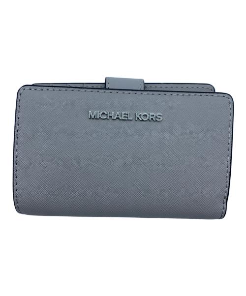MICHAEL KORS（マイケル・コース）MICHAEL KORS (マイケル・コース) 2つ折り財布 グレーの古着・服飾アイテム