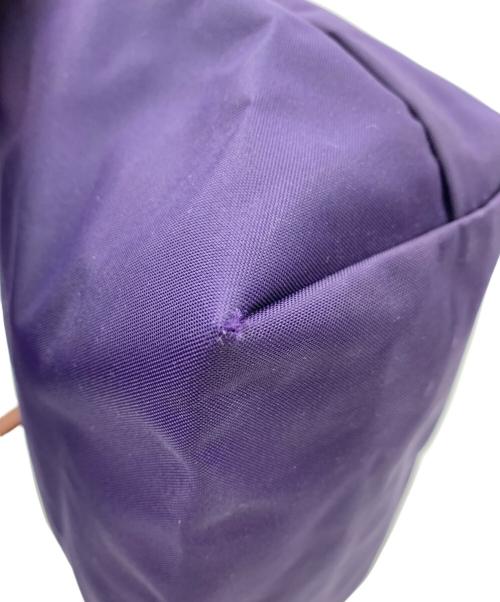 LONGCHAMP（ロンシャン）LONGCHAMP (ロンシャン) ハンドバッグ ネイビー×ブラウンの古着・服飾アイテム