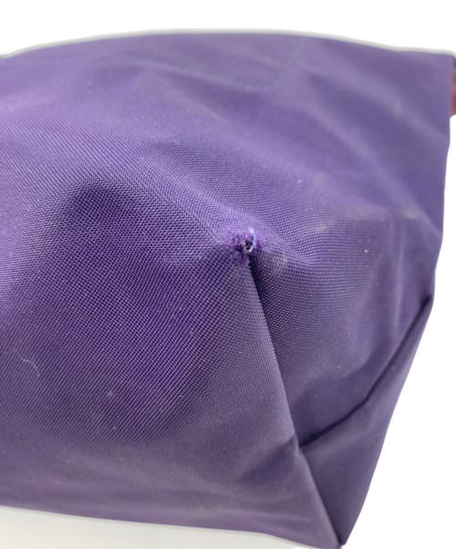 LONGCHAMP（ロンシャン）LONGCHAMP (ロンシャン) ハンドバッグ ネイビー×ブラウンの古着・服飾アイテム