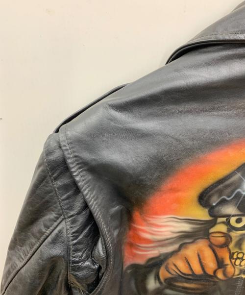 PRIME PARTS（プライムパーツ）PRIME PARTS (プライムパーツ) レザージャケット ブラック サイズ:44の古着・服飾アイテム