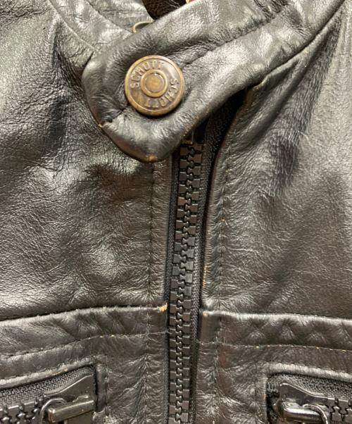 Schott（ショット）Schott (ショット) レザージャケット ブラック サイズ:Lの古着・服飾アイテム