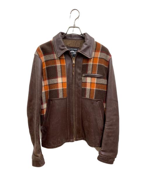 Pherrow's（フェローズ）PHERROW'S (フェローズ) レザージャケット ブラウン サイズ:LARGEの古着・服飾アイテム