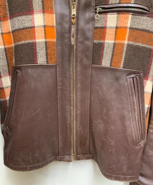 Pherrow's（フェローズ）PHERROW'S (フェローズ) レザージャケット ブラウン サイズ:LARGEの古着・服飾アイテム