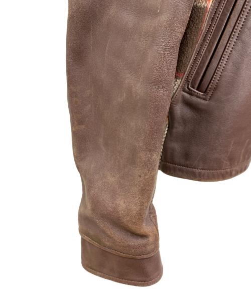 Pherrow's（フェローズ）PHERROW'S (フェローズ) レザージャケット ブラウン サイズ:LARGEの古着・服飾アイテム