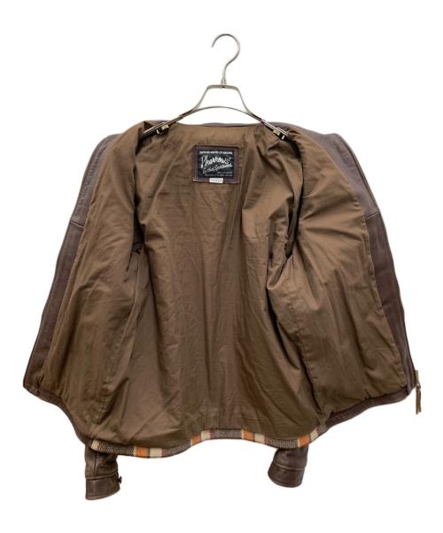 Pherrow's（フェローズ）PHERROW'S (フェローズ) レザージャケット ブラウン サイズ:LARGEの古着・服飾アイテム