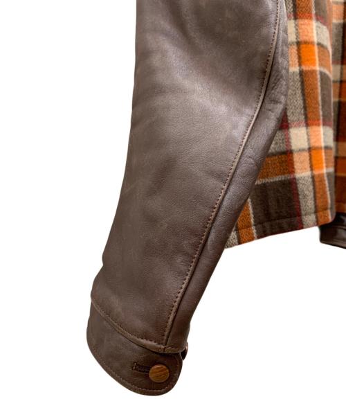 Pherrow's（フェローズ）PHERROW'S (フェローズ) レザージャケット ブラウン サイズ:LARGEの古着・服飾アイテム