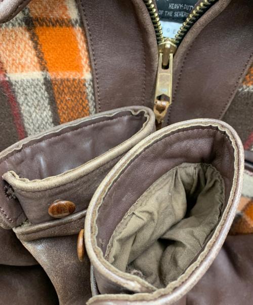 Pherrow's（フェローズ）PHERROW'S (フェローズ) レザージャケット ブラウン サイズ:LARGEの古着・服飾アイテム