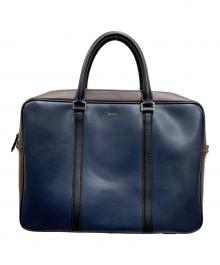 PAUL SMITH（ポールスミス）の古着「ビジネスバッグ」｜ネイビー×ブラウン