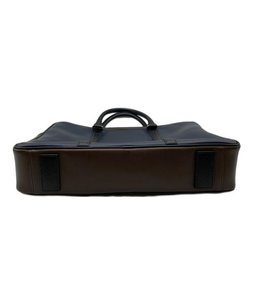 PAUL SMITH（ポールスミス）PAUL SMITH (ポールスミス) ビジネスバッグ ネイビー×ブラウンの古着・服飾アイテム