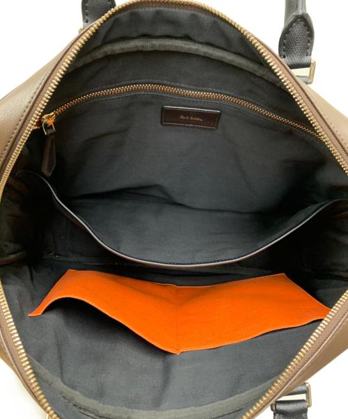 PAUL SMITH（ポールスミス）PAUL SMITH (ポールスミス) ビジネスバッグ ネイビー×ブラウンの古着・服飾アイテム