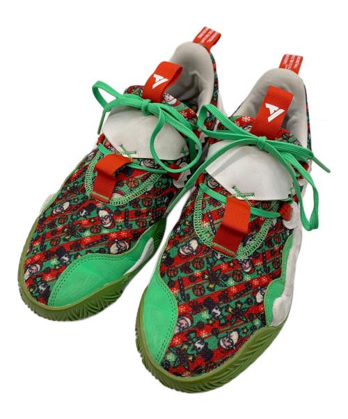 adidas（アディダス）adidas (アディダス) バスケットシューズ グリーン×レッド サイズ:27.5の古着・服飾アイテム