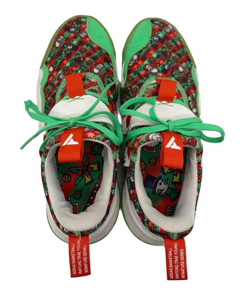 adidas（アディダス）adidas (アディダス) バスケットシューズ グリーン×レッド サイズ:27.5の古着・服飾アイテム