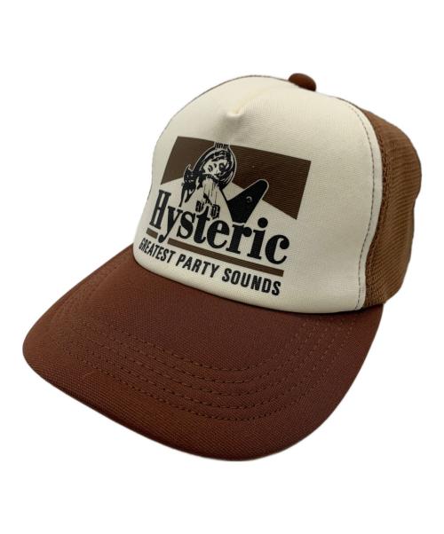 Hysteric Glamour（ヒステリックグラマー）Hysteric Glamour (ヒステリックグラマー) メッシュキャップ ブラウン サイズ:FREEの古着・服飾アイテム