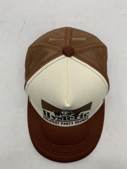 Hysteric Glamour（ヒステリックグラマー）Hysteric Glamour (ヒステリックグラマー) メッシュキャップ ブラウン サイズ:FREEの古着・服飾アイテム