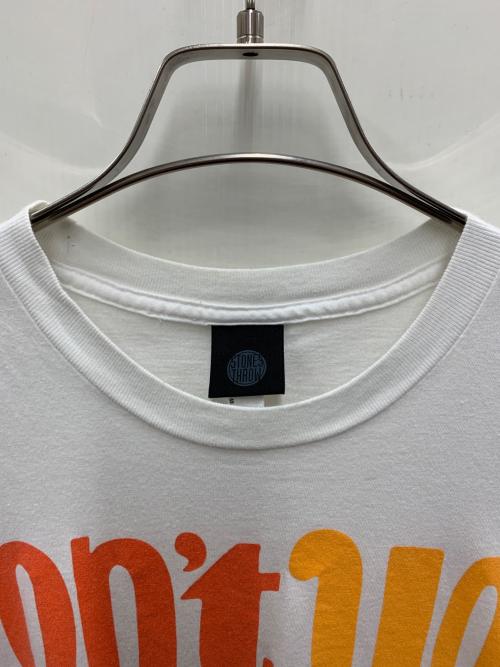STONES THROW（ストーンズ スロウ）STONES THROW (ストーンズ スロウ) 半袖カットソー ホワイト サイズ:Sの古着・服飾アイテム