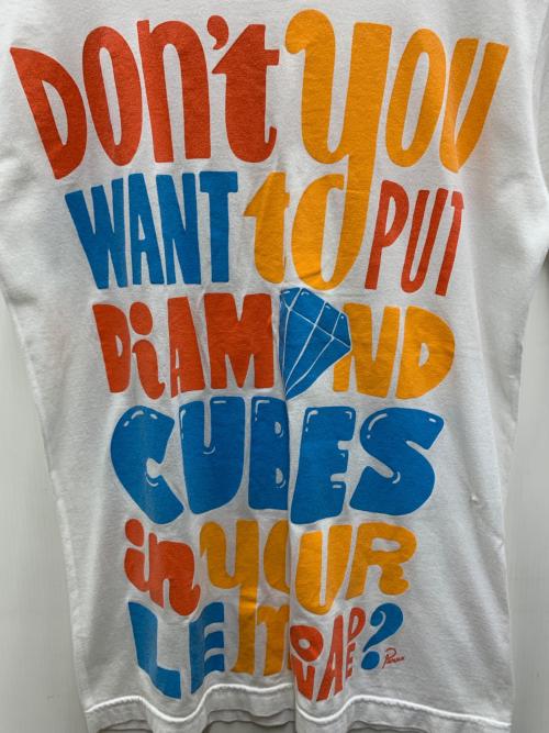 STONES THROW（ストーンズ スロウ）STONES THROW (ストーンズ スロウ) 半袖カットソー ホワイト サイズ:Sの古着・服飾アイテム