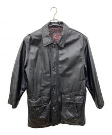 givet（ジヴェ）の古着「レザージャケット」｜ブラック