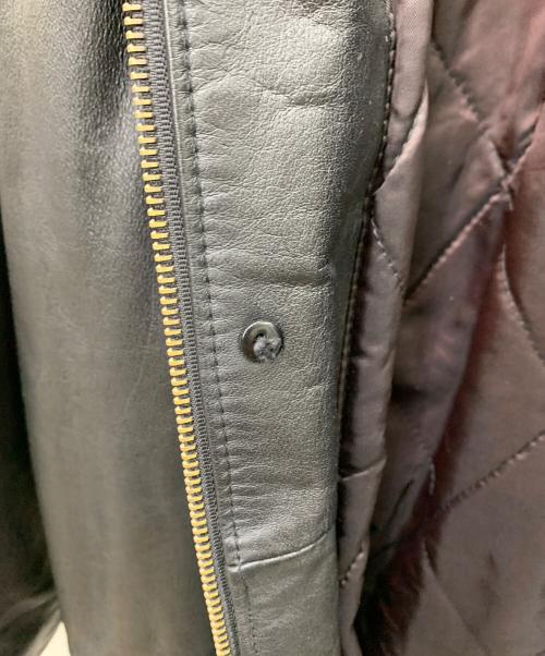 givet（ジヴェ）givet (ジヴェ) レザージャケット ブラック サイズ:Lの古着・服飾アイテム