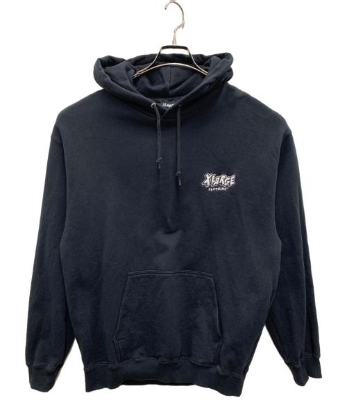 X-LARGE（エクストララージ）X-LARGE (エクストララージ) プルオーバーパーカー ブラック サイズ:Mの古着・服飾アイテム