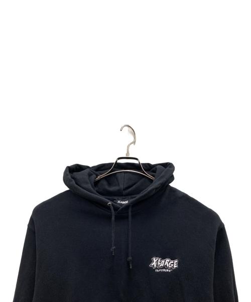 X-LARGE（エクストララージ）X-LARGE (エクストララージ) プルオーバーパーカー ブラック サイズ:Mの古着・服飾アイテム