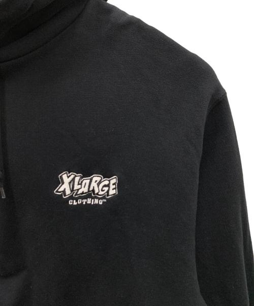 X-LARGE（エクストララージ）X-LARGE (エクストララージ) プルオーバーパーカー ブラック サイズ:Mの古着・服飾アイテム