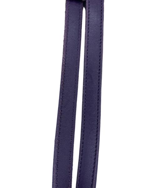 LOEWE（ロエベ）LOEWE (ロエベ) レザーハンドバッグ パープルの古着・服飾アイテム