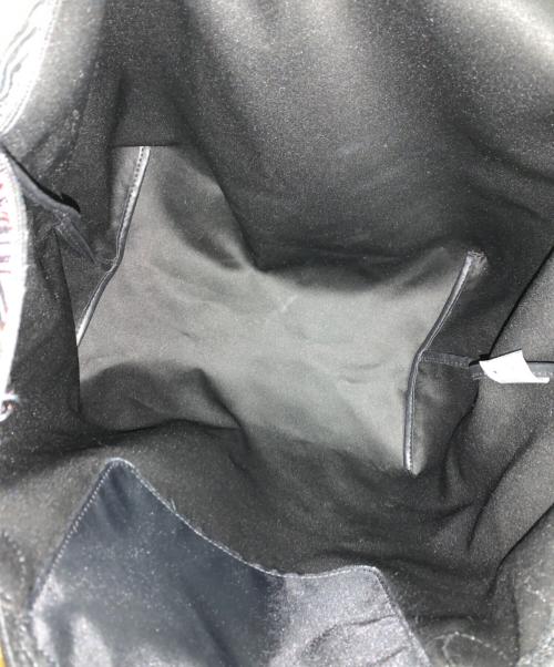 LONGCHAMP（ロンシャン）LONGCHAMP (ロンシャン) ハンドバッグ ブラック×レッドの古着・服飾アイテム