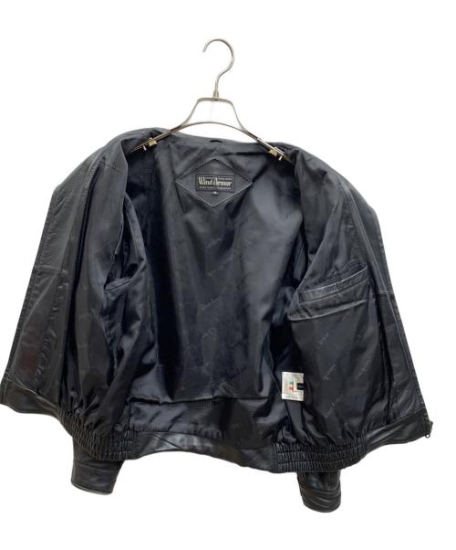 Wind Armor（ウィンドアーマー）Wind Armor (ウィンドアーマー) レザージャケット ブラック サイズ:Mの古着・服飾アイテム