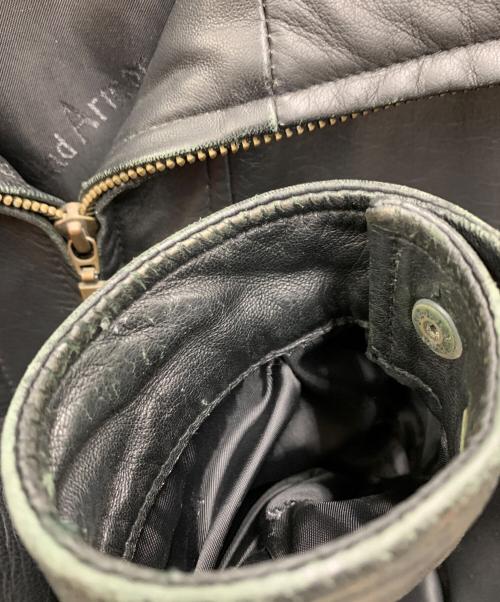 Wind Armor（ウィンドアーマー）Wind Armor (ウィンドアーマー) レザージャケット ブラック サイズ:Mの古着・服飾アイテム