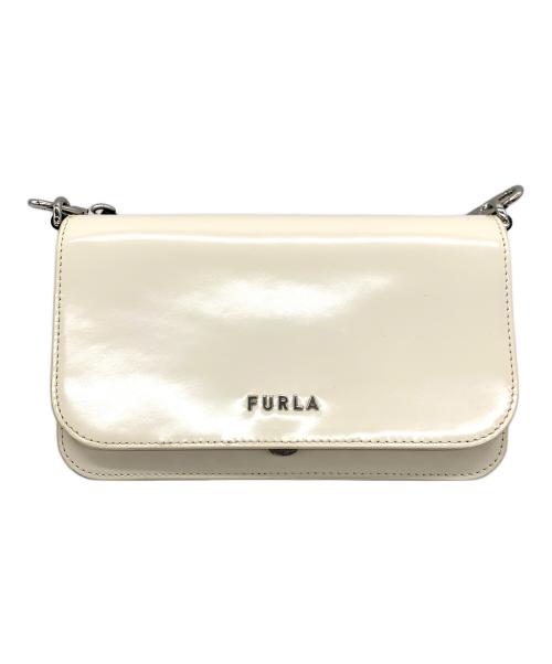 FURLA（フルラ）FURLA (フルラ) 2WAYショルダーバッグ ホワイト×ブラックの古着・服飾アイテム