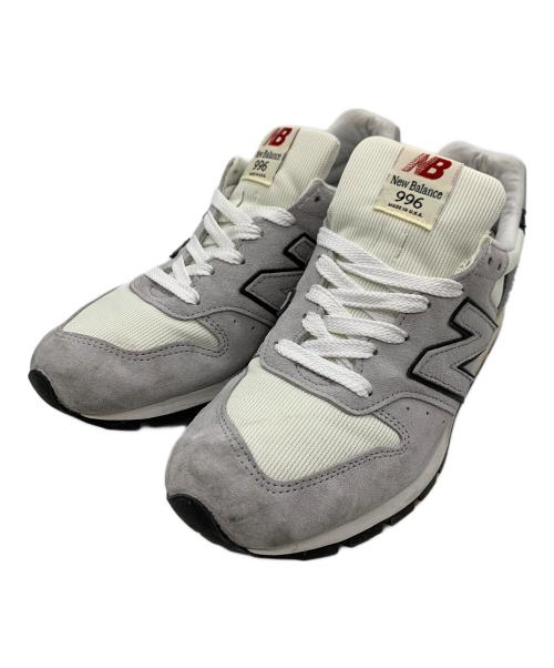 NEW BALANCE（ニューバランス）NEW BALANCE (ニューバランス) ローカットスニーカー グレー×ホワイト サイズ:27.5の古着・服飾アイテム
