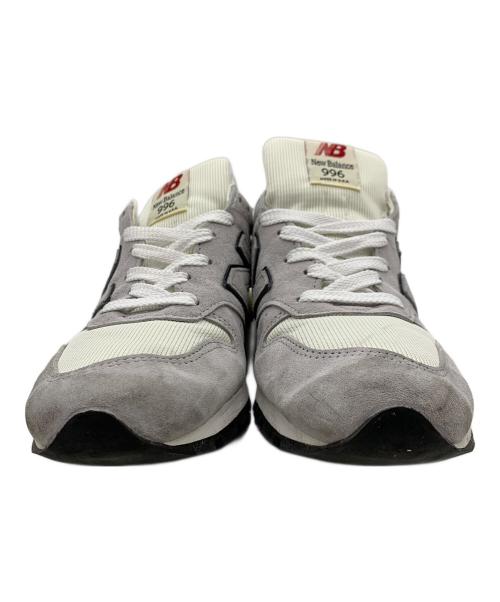 NEW BALANCE（ニューバランス）NEW BALANCE (ニューバランス) ローカットスニーカー グレー×ホワイト サイズ:27.5の古着・服飾アイテム