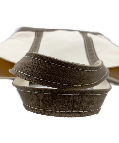 L.L.Bean（エルエルビーン）L.L.Bean (エルエルビーン) トートバッグ アイボリー×ブラウンの古着・服飾アイテム