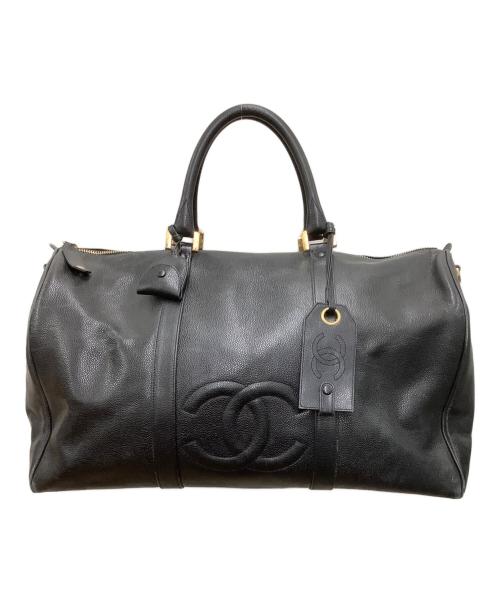 CHANEL（シャネル）CHANEL (シャネル) ココマークボストンバッグ ブラックの古着・服飾アイテム