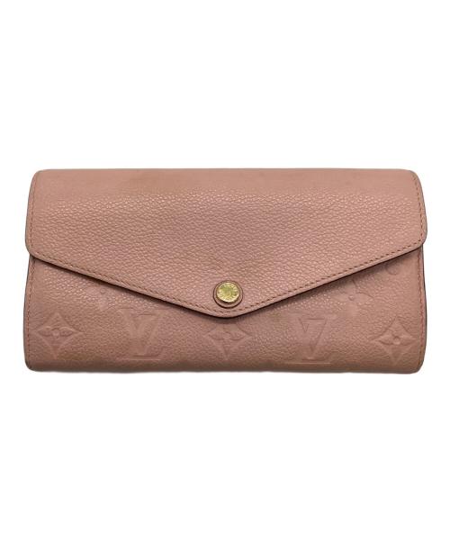 LOUIS VUITTON（ルイ ヴィトン）LOUIS VUITTON (ルイ ヴィトン) 長財布　ポルトフォイユ・サラ ピンクの古着・服飾アイテム