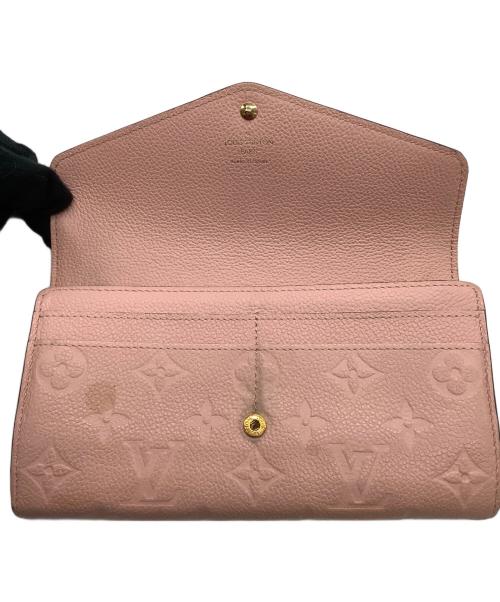 LOUIS VUITTON（ルイ ヴィトン）LOUIS VUITTON (ルイ ヴィトン) 長財布　ポルトフォイユ・サラ ピンクの古着・服飾アイテム