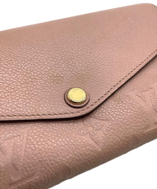 LOUIS VUITTON（ルイ ヴィトン）LOUIS VUITTON (ルイ ヴィトン) 長財布　ポルトフォイユ・サラ ピンクの古着・服飾アイテム