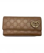 GUCCIグッチ）の古着「長財布」｜ベージュ