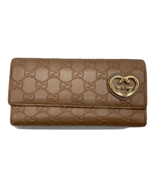 GUCCI（グッチ）GUCCI (グッチ) 長財布 ベージュの古着・服飾アイテム